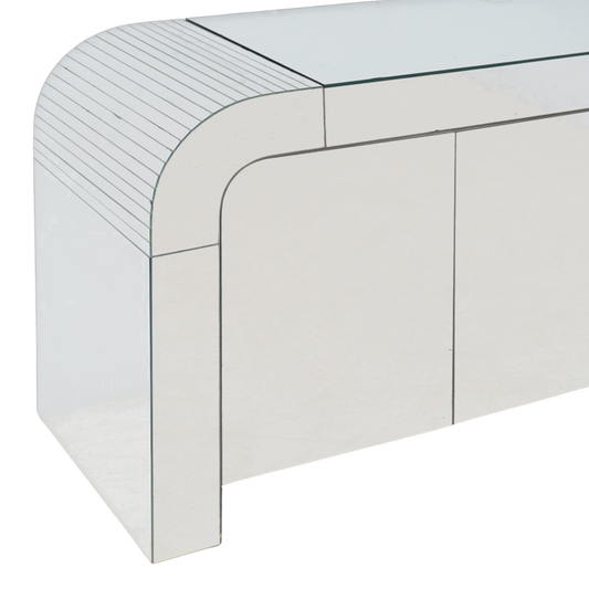 Waterfall Mirrored Credenza