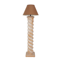 Italian Barley Twist Floor Lamp, 1950s