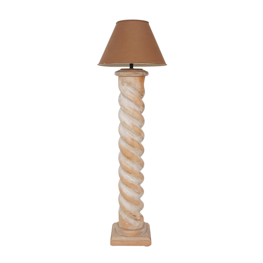 Italian Barley Twist Floor Lamp, 1950s