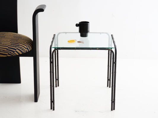 Faux Bamboo Side Table, 1970s