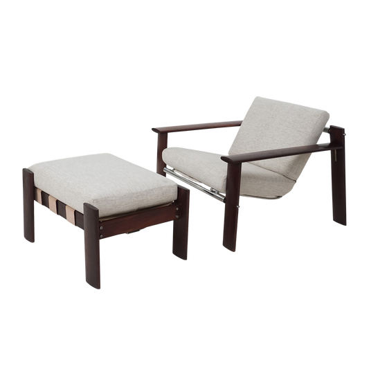 MP 129 Chair & Ottoman by Percival Lafer, 1960s