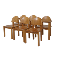 Set of 6 Beech Dining Chairs