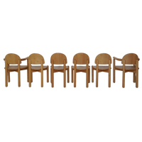 Set of 6 Beech Dining Chairs