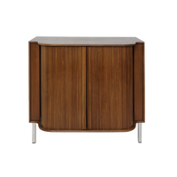 Tambour Midcentury Cabinet
