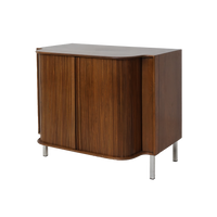 Tambour Midcentury Cabinet