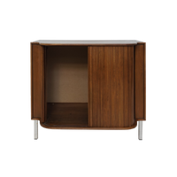 Tambour Midcentury Cabinet