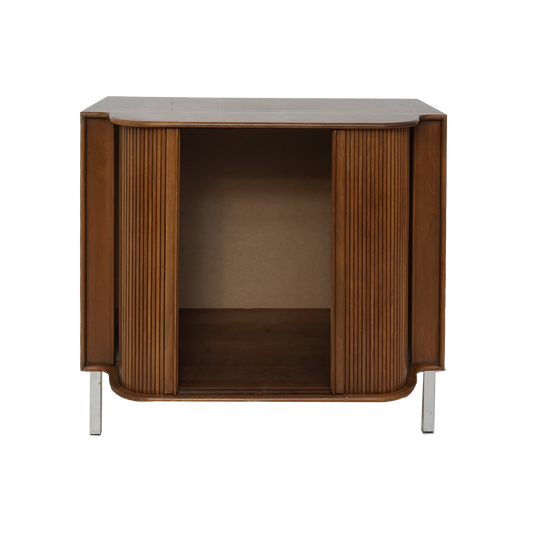 Tambour Midcentury Cabinet