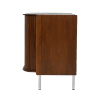 Tambour Midcentury Cabinet