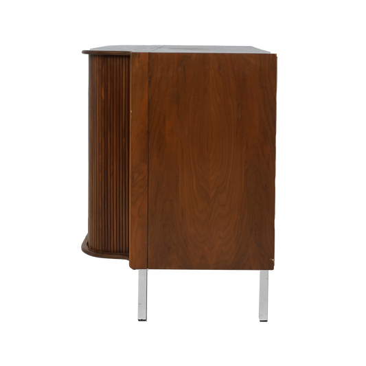 Tambour Midcentury Cabinet