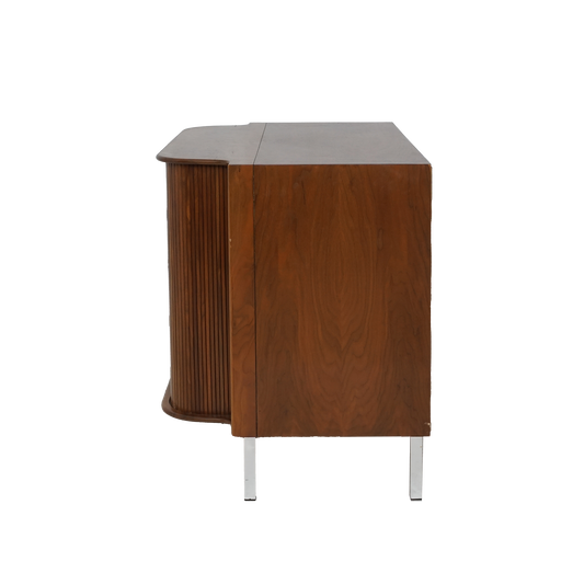 Tambour Midcentury Cabinet