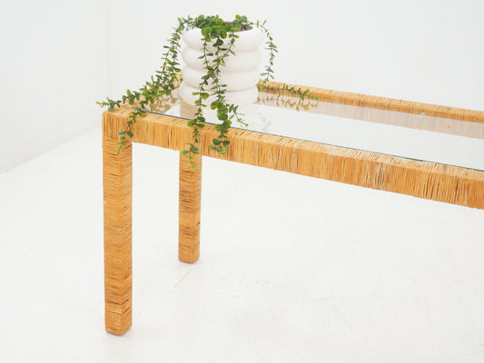 Rattan Console, 1970s