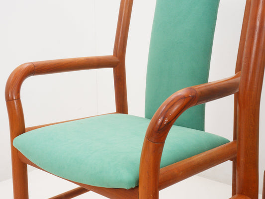 Pair of Bentwood Teak Chairs, 1970s