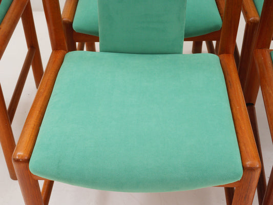 Pair of Bentwood Teak Chairs, 1970s