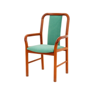 Pair of Bentwood Teak Chairs, 1970s