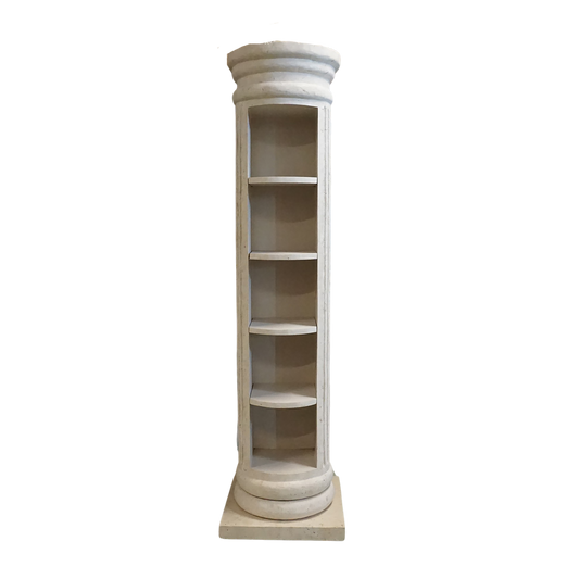 Rotating Greek Column Shelving