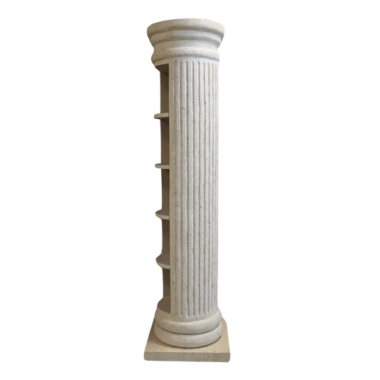 Rotating Greek Column Shelving