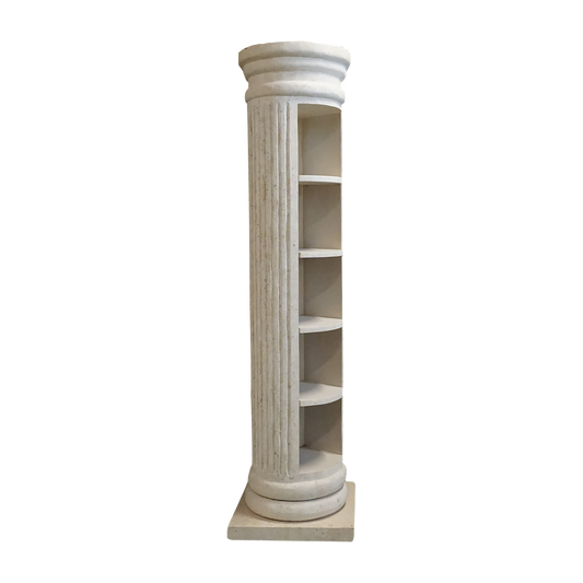 Rotating Greek Column Shelving