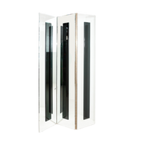 Three Paneled Mirrored Screen