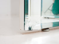 Three Paneled Mirrored Screen