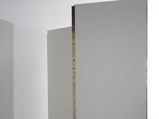 Three Paneled Mirrored Screen