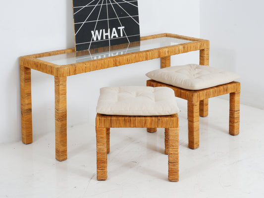 Rattan Console, 1970s