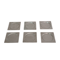 Set of 6 Stainless Steel Coasters