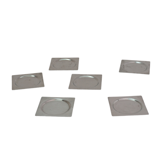 Set of 6 Stainless Steel Coasters