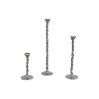 Set of Brutalist Candle Holders by Patrick Meyer, 1990s