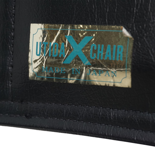 Pair of Vinyl & Steel Folding Chairs by Shigeru Uchida, 1960s