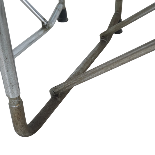 Pair of Vinyl & Steel Folding Chairs by Shigeru Uchida, 1960s