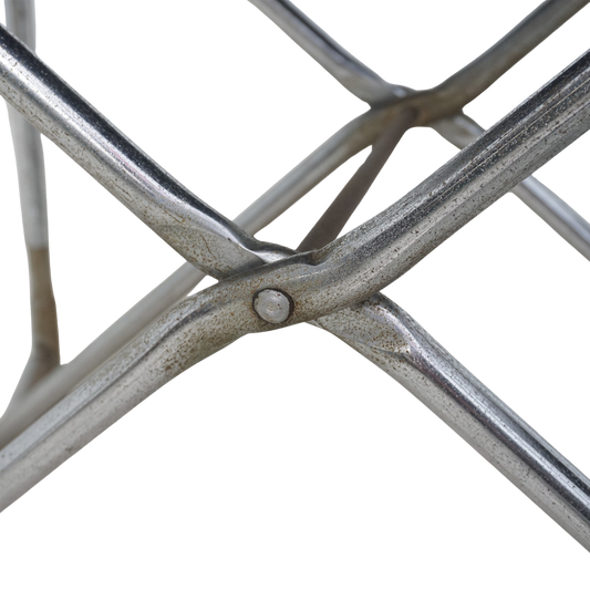 Pair of Vinyl & Steel Folding Chairs by Shigeru Uchida, 1960s