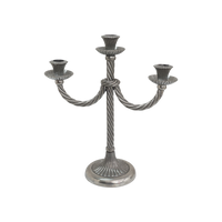 Twisted Three Flame Candelabra