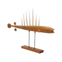 Wood Fish Sculpture