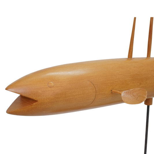 Wood Fish Sculpture
