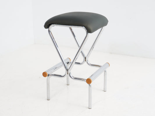 Pair of Tubular Bar Stools by Daystrom, 1970s