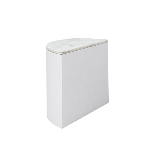 Pair of Demilune Marble-Top Tables, 1960s