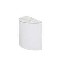 Pair of Demilune Marble-Top Tables, 1960s