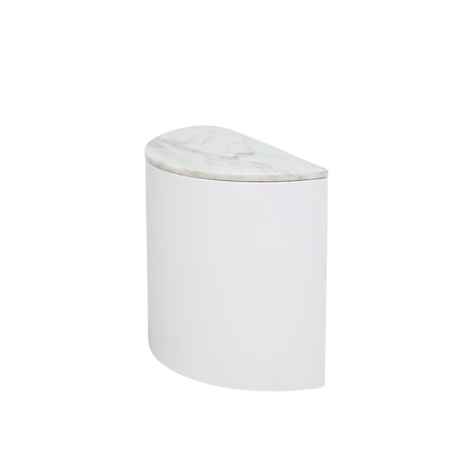 Pair of Demilune Marble-Top Tables, 1960s