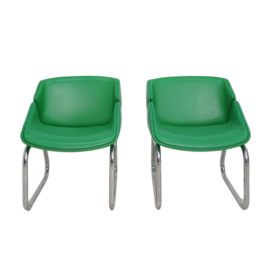 Pair of Postmodern Lounge Chairs by Thonet, 1980s