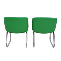 Pair of Postmodern Lounge Chairs by Thonet, 1980s