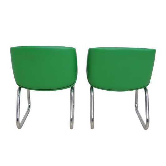 Pair of Postmodern Lounge Chairs by Thonet, 1980s