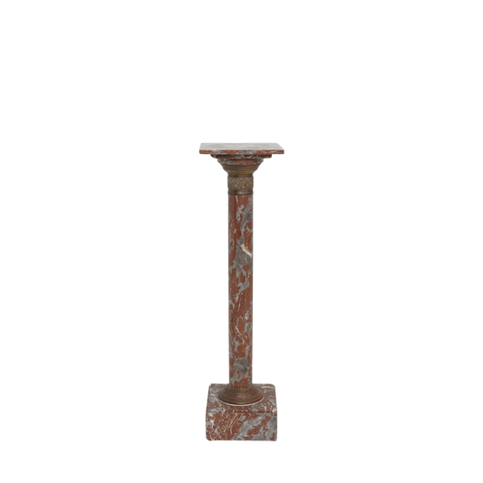 Rouge Marble Pedestal