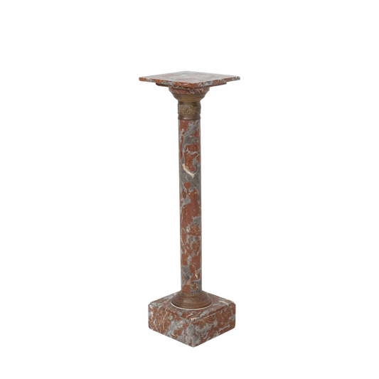 Rouge Marble Pedestal
