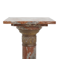 Rouge Marble Pedestal