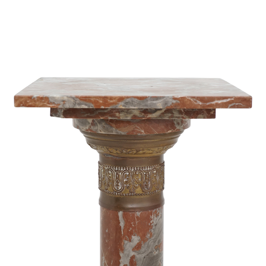 Rouge Marble Pedestal