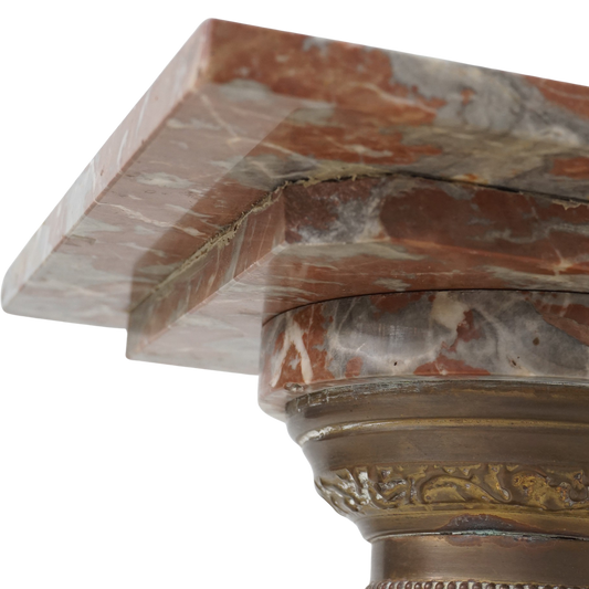 Rouge Marble Pedestal