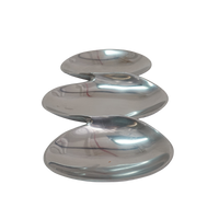 Pewter Modernist Serving Bowl