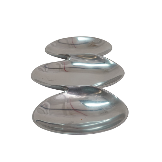 Pewter Modernist Serving Bowl