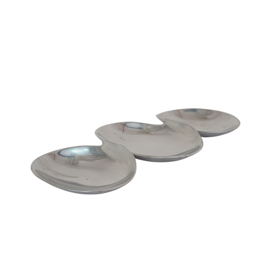 Pewter Modernist Serving Bowl