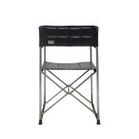 Pair of Vinyl & Steel Folding Chairs by Shigeru Uchida, 1960s